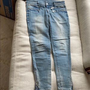 Michael Kors Light Blue Skinny with Zippers